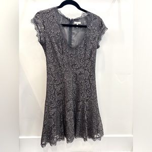 Joie Eshe C lace dress, size 2, steel gray
